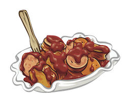 Currywurst Illustration